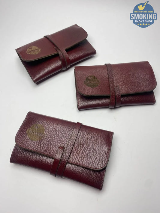Genuine Leather Tobacco Pouch — جراب تبغ وعدة لف مصنوع من جلد بقري مصري طبيعي 100%