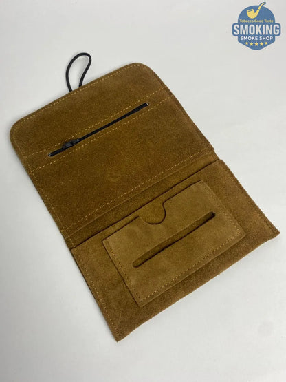 Leather tobacco pouch جراب عدة تبغ وسجاير لف جلد شمواه سادة بالتة الوان مختلفة ومميزة 