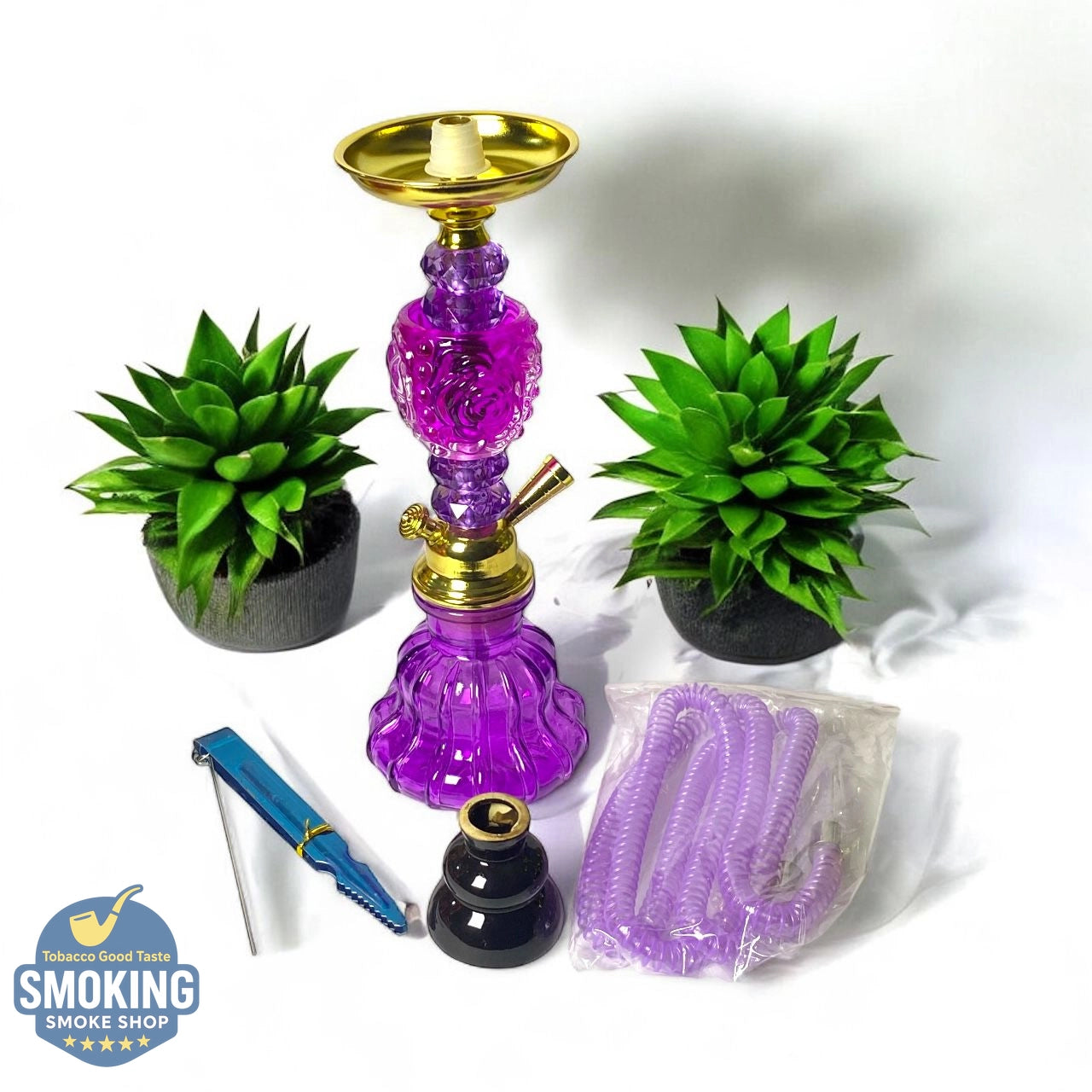 Malek Elzaman Mini Colored Fatota 32 CM shisha - ملك الزمان شيشة فطوطة الوان 32 سم 