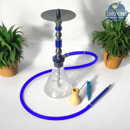 Malek Elzaman Metalic Shisha 52 CM With pack ملك الزمان شيشة ميتالك 52 سم مع شنطة 