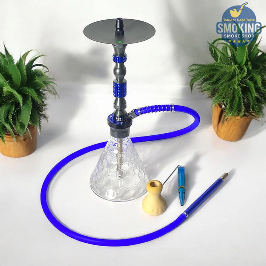 Malek Elzaman Metalic Shisha 52 CM With pack ملك الزمان شيشة ميتالك 52 سم مع شنطة 