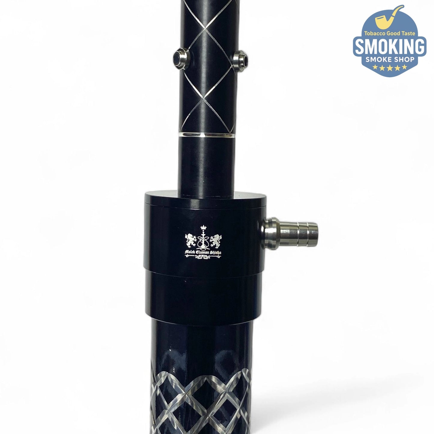 Malek Elzaman Black Diamond 64 CM Shisha ملك الزمان شيشة دايموند اسود 64 سم