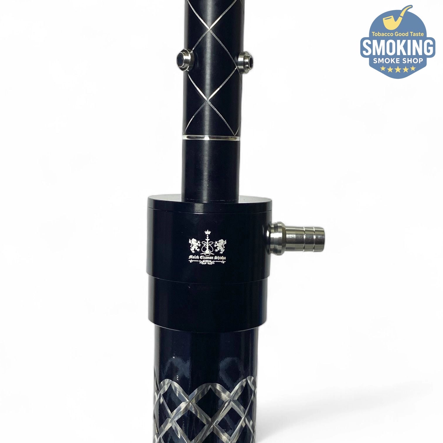 Malek Elzaman Black Diamond 64 CM Shisha ملك الزمان شيشة دايموند اسود 64 سم