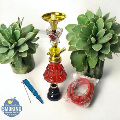 Malek Elzaman Mini Fatota 32 CM shisha - ملك الزمان شيشة فطوطة 32 سم ملونة