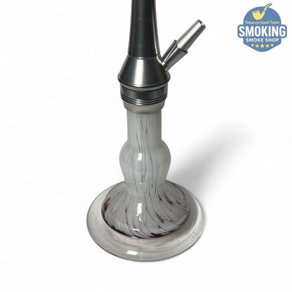 Malek Elzaman Modern stainless steel 53 CM Shisha - ملك الزمان مودرن ستانلس ستيل شيشة 53 سم 