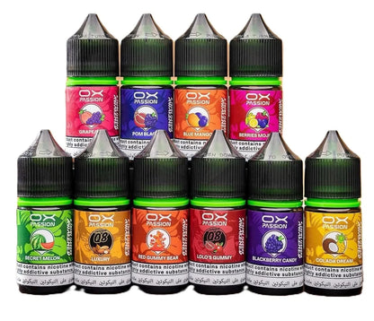 Ox Passion E-Liquid Salt 30-50 Nic اوكسافا ليكويد سالت 30-50 نيكوتين 
