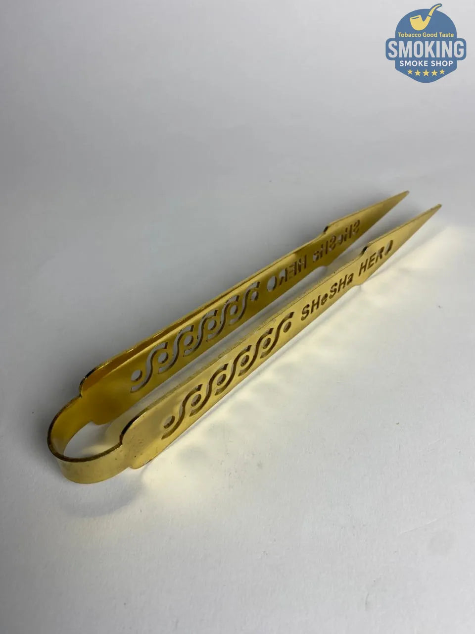 Shisha Charcoal Tong – ملقط فحم شيشة معدني ذهبي فاخر ✨