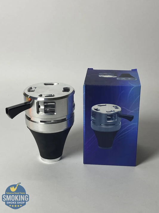 Stainless Steel Shisha Head With silicon base - رأس (حجر) شيشة ستانلس بقاعدة سيليكون