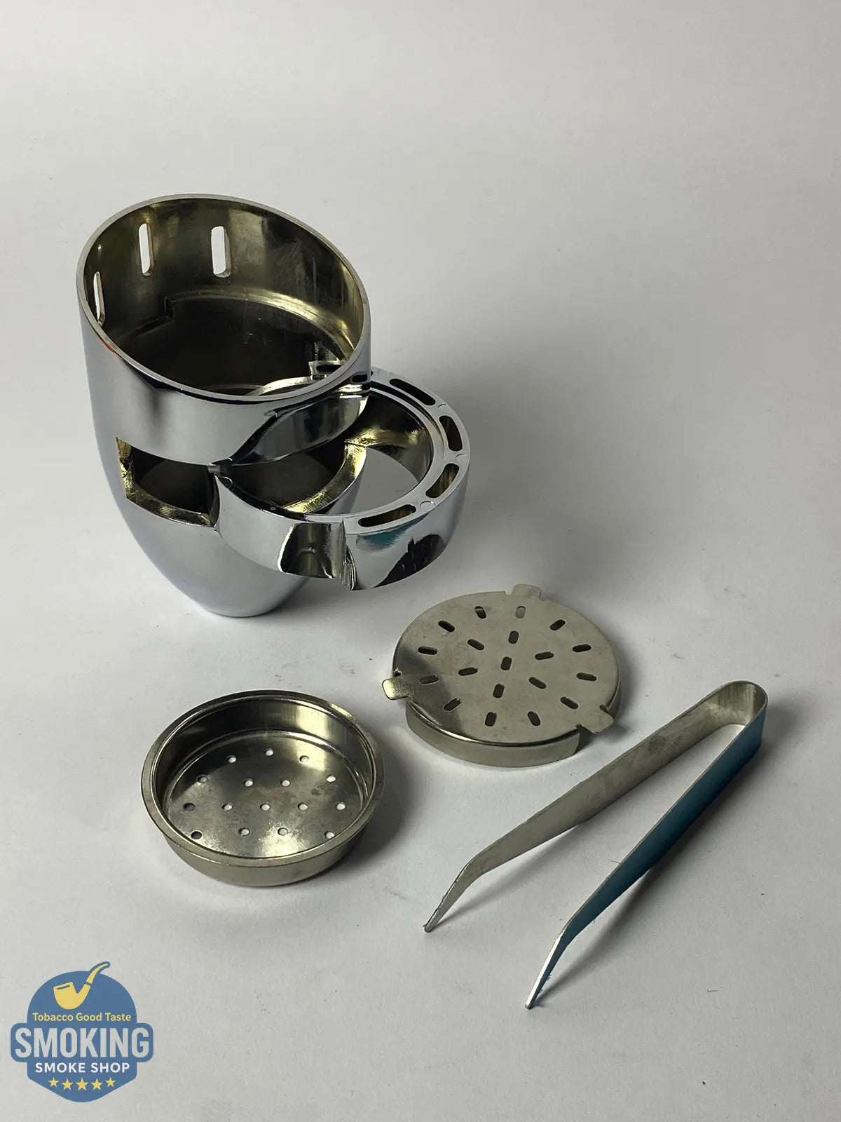 Stainless Steel Shisha Head Set - طقم راس (حجر) شيشة ستانلس ستيل ضد الهواء