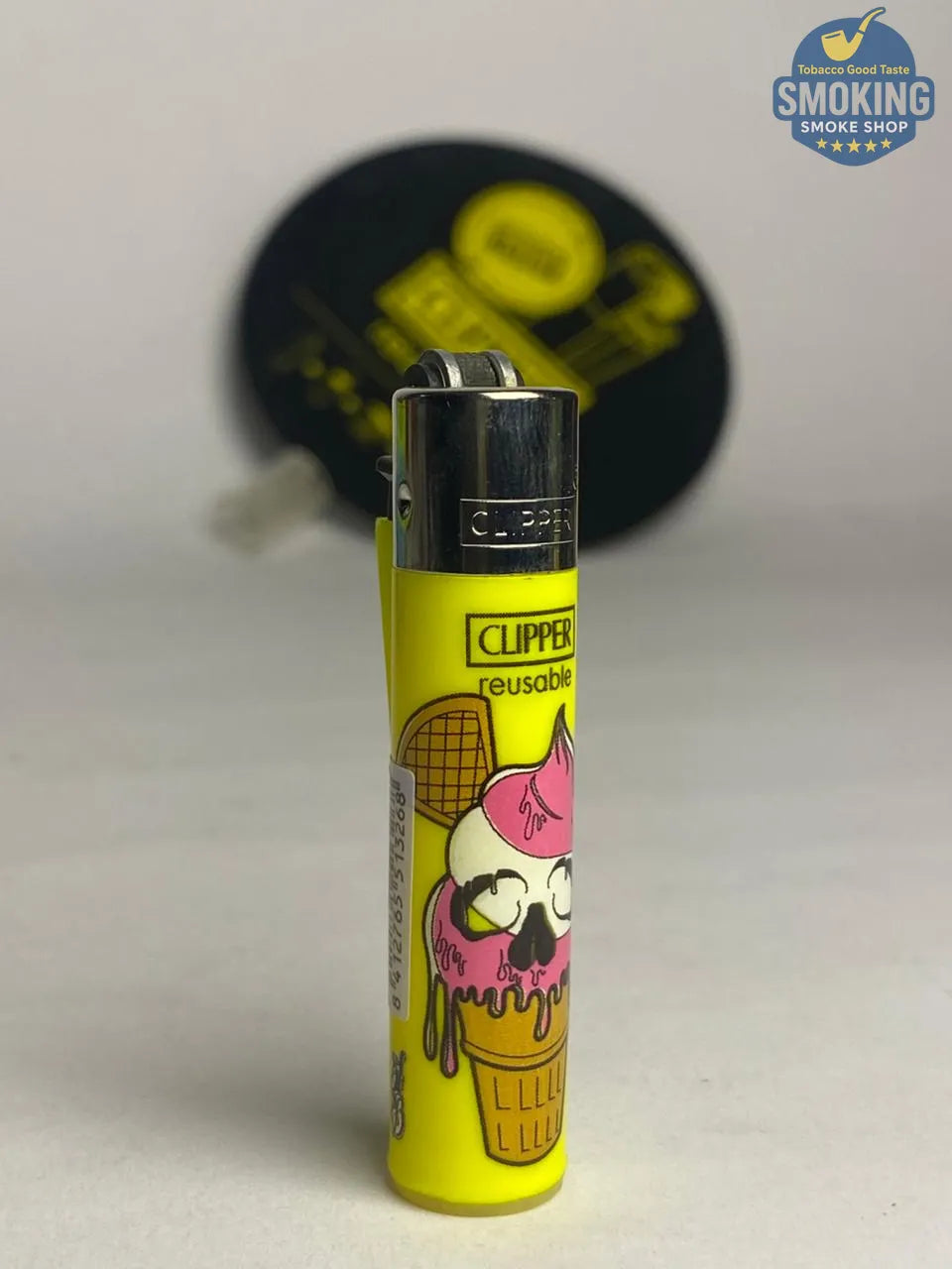 🍦 Clipper Ice Cream Skull — ولاعة كليبر آيس كريم سكُل صغيرة