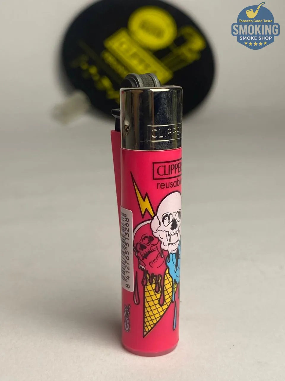 🍦 Clipper Ice Cream Skull — ولاعة كليبر آيس كريم سكُل صغيرة