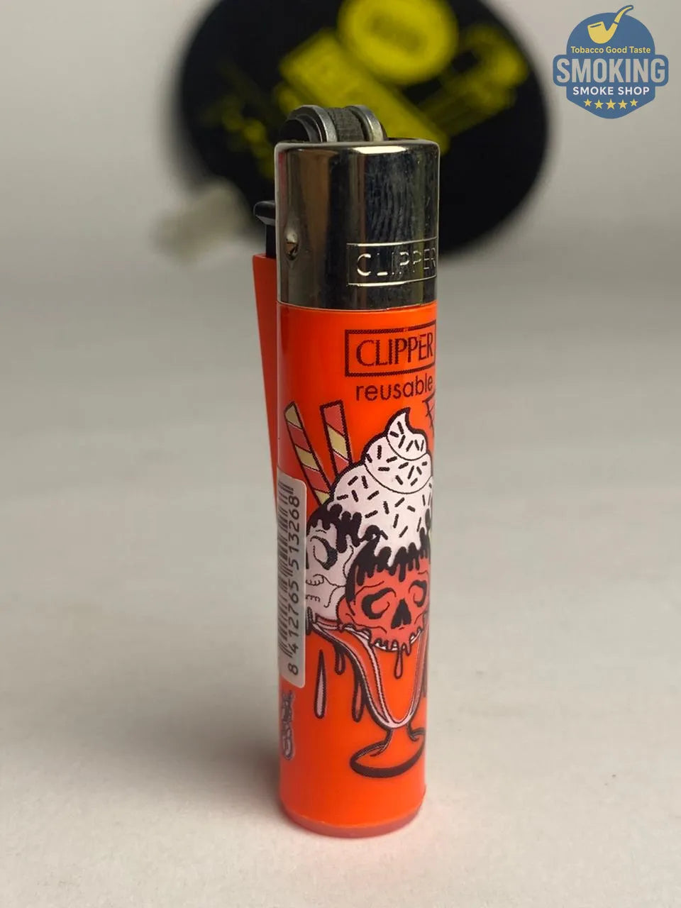 🍦 Clipper Ice Cream Skull — ولاعة كليبر آيس كريم سكُل صغيرة