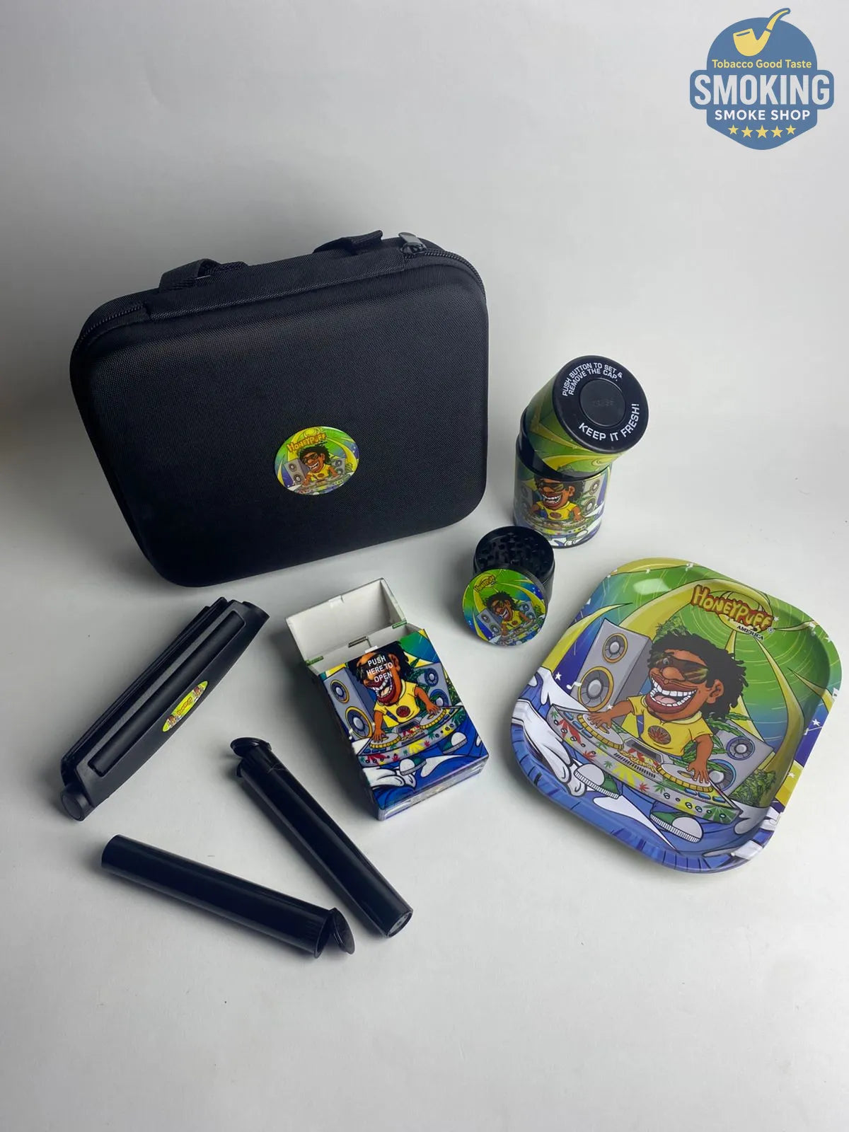 🎶 HoneyPuff Smoking Kit Box — طقم تدخين متكامل من هوني بَف