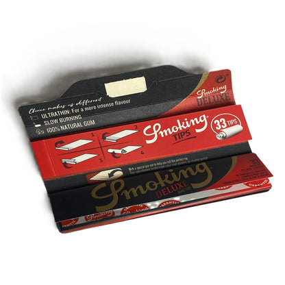 Smoking Deluxe King Size + Tips سموكنج اسود تبات طويل 