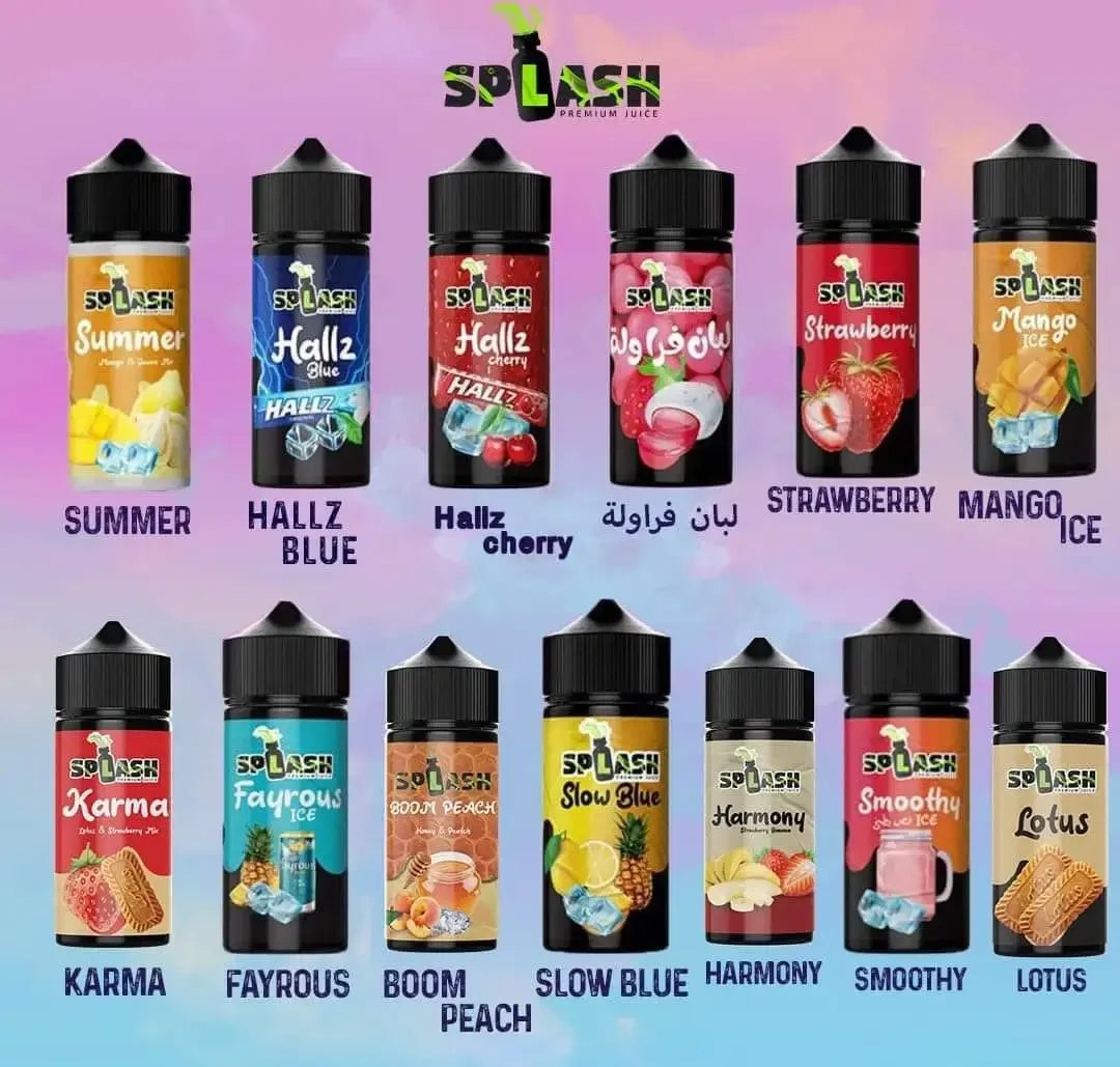 Splash Liquid 100 ML DL سبلاش ليكويد شيشة 100 ملي 