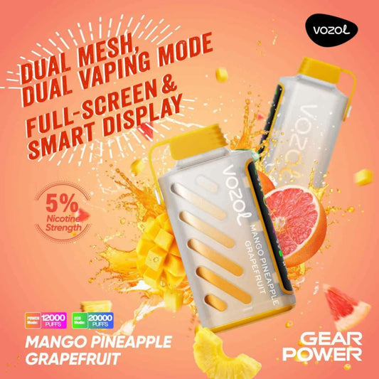 VOZOL GEAR 20K Disposable Puffs بود فوزول جير 20 الف سحبة 