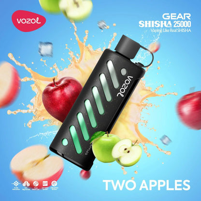 VOZOL GEAR SHISHA 25K Disposable Pufss بود فوزول جير شيشة 25 الف سحبة