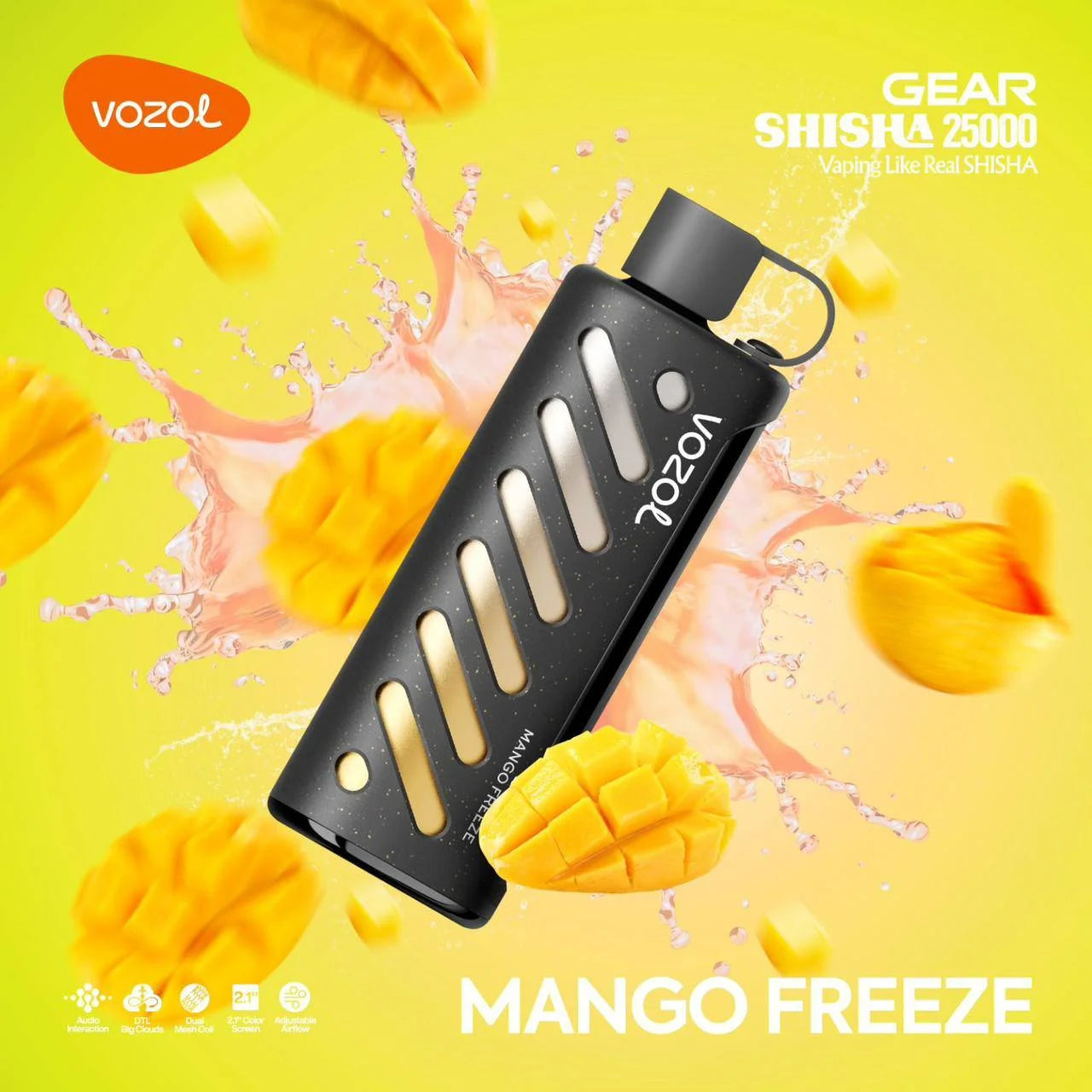 VOZOL GEAR SHISHA 25K Disposable Pufss بود فوزول جير شيشة 25 الف سحبة