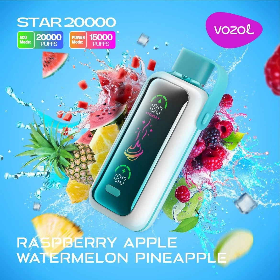 VOZOL STAR 20K Disposable Puffs بود فوزول ستار 20 الف سحبة 