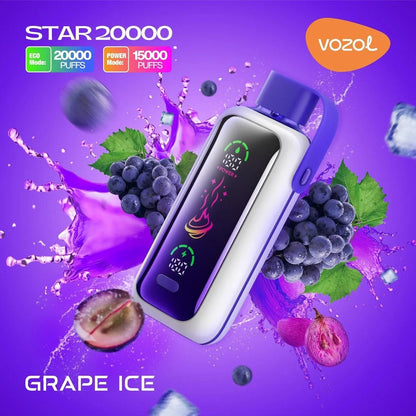 VOZOL STAR 20K Disposable Puffs بود فوزول ستار 20 الف سحبة 
