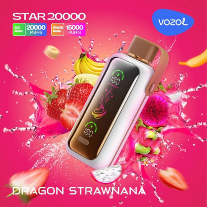VOZOL STAR 20K Disposable Puffs بود فوزول ستار 20 الف سحبة 