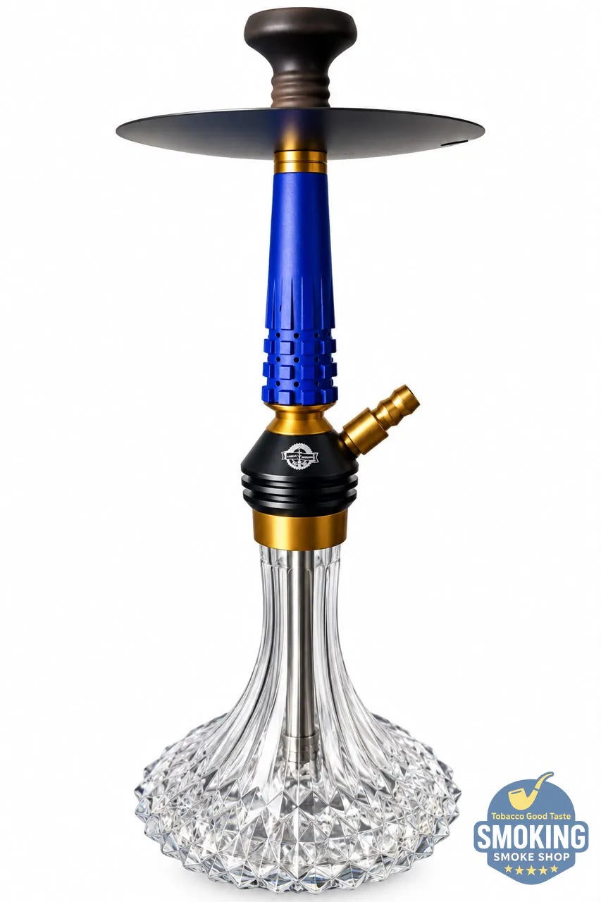 شيشة يحيي اليجانس اصدار ازرق  45 سم – طقم كامل بشنطة Yahya Hookah Hookah Set – Travel Case Edition 