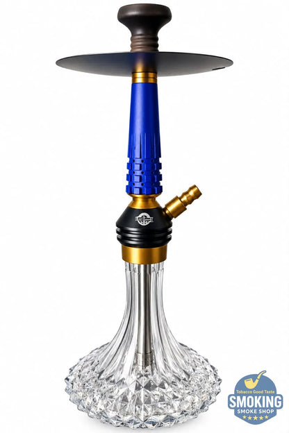 شيشة يحيي اليجانس اصدار ازرق  45 سم – طقم كامل بشنطة Yahya Hookah Hookah Set – Travel Case Edition 