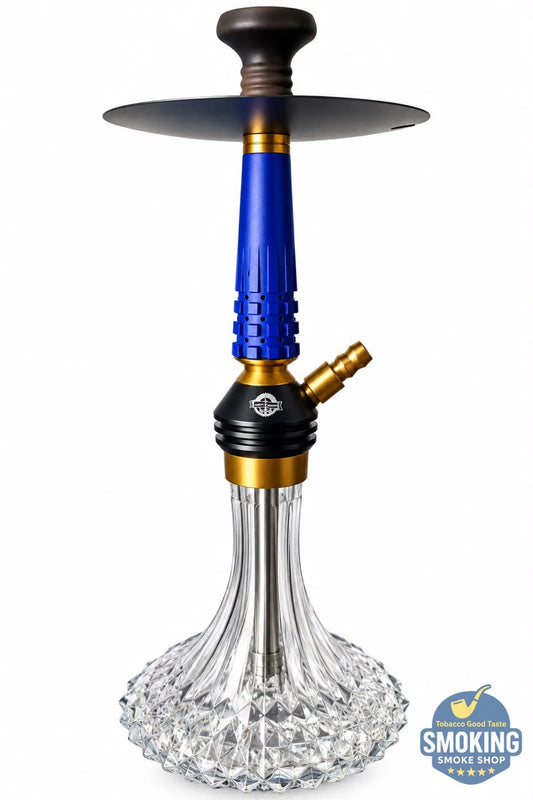 شيشة يحيي اليجانس اصدار ازرق  45 سم – طقم كامل بشنطة Yahya Hookah Hookah Set – Travel Case Edition 