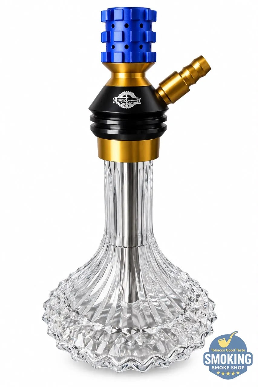 شيشة يحيي اليجانس اصدار ازرق  45 سم – طقم كامل بشنطة Yahya Hookah Hookah Set – Travel Case Edition 