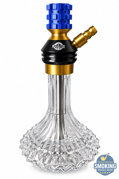 شيشة يحيي اليجانس اصدار ازرق  45 سم – طقم كامل بشنطة Yahya Hookah Hookah Set – Travel Case Edition 