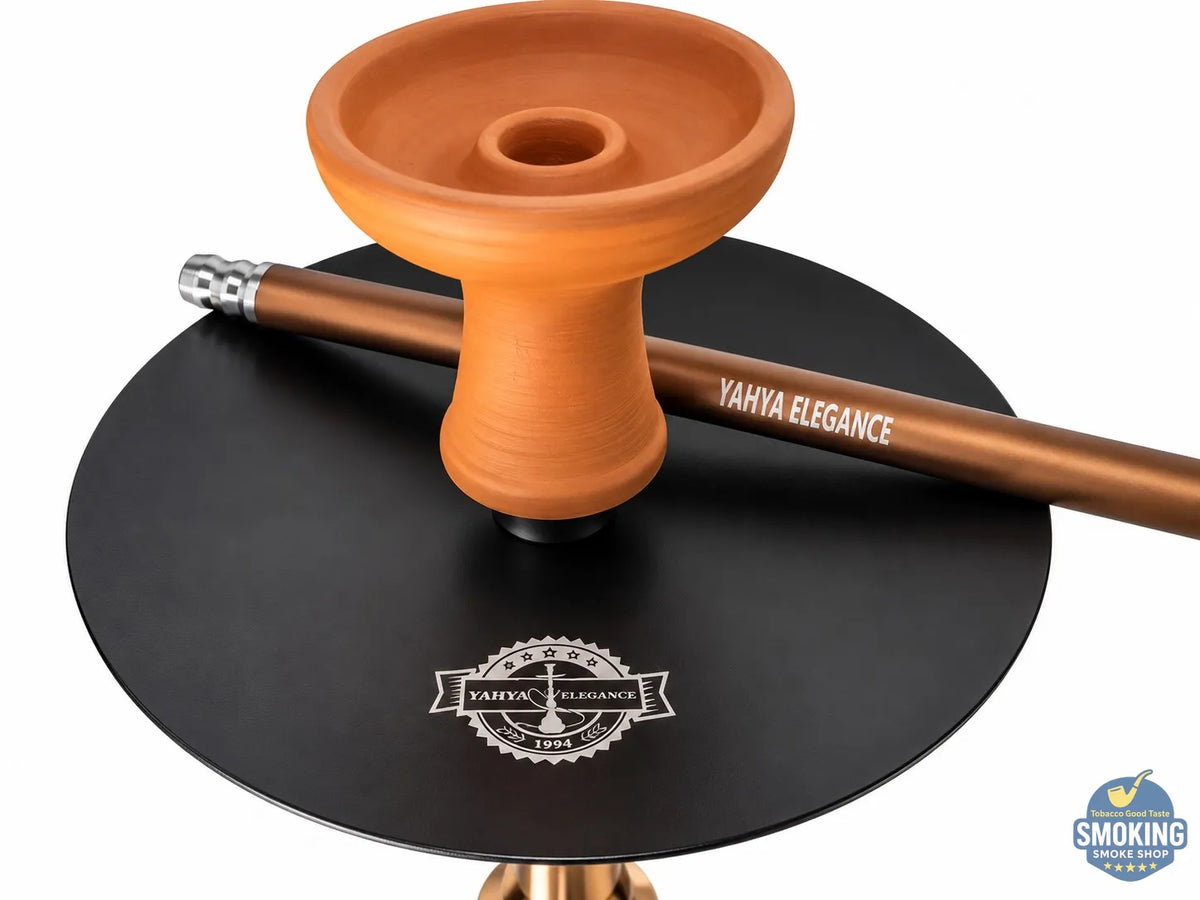 Yahya Elegance Hookah —  شيشة يحيى اليجانس الفاخرة 💨✨ 75 سم تصميم برونزي