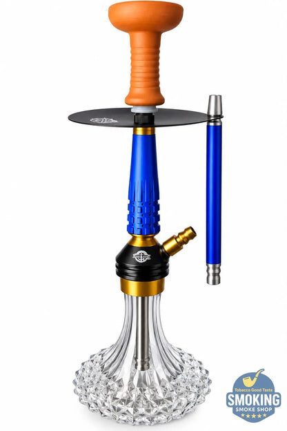 شيشة يحيي اليجانس اصدار ازرق  45 سم – طقم كامل بشنطة Yahya Hookah Hookah Set – Travel Case Edition 