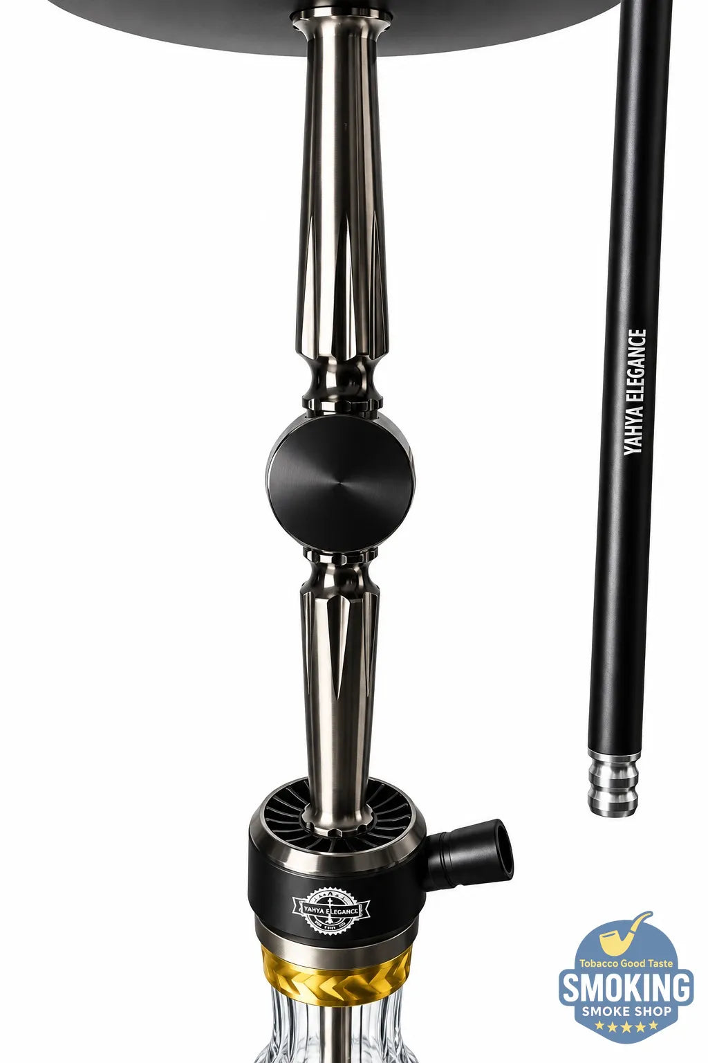 شيشة يحيي اليجانس فارغة ياقوت ابيض – طقم كامل بشنطة Yehia elegance Hookah Set – Travel Case Edition