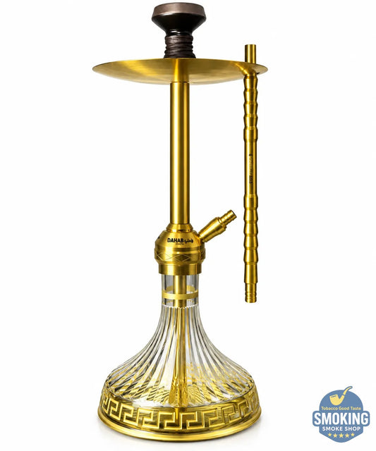 Dahab Yahya Hookah – شيشة دهب يحيى الفاخرة بتصميم خلايا واشكال هندسية 65 سم 