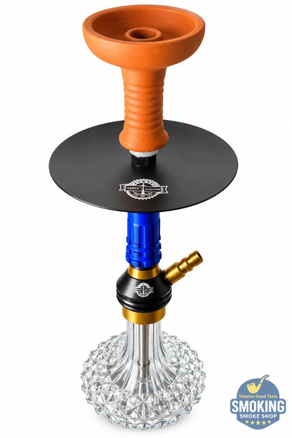 شيشة يحيي اليجانس اصدار ازرق  45 سم – طقم كامل بشنطة Yahya Hookah Hookah Set – Travel Case Edition 