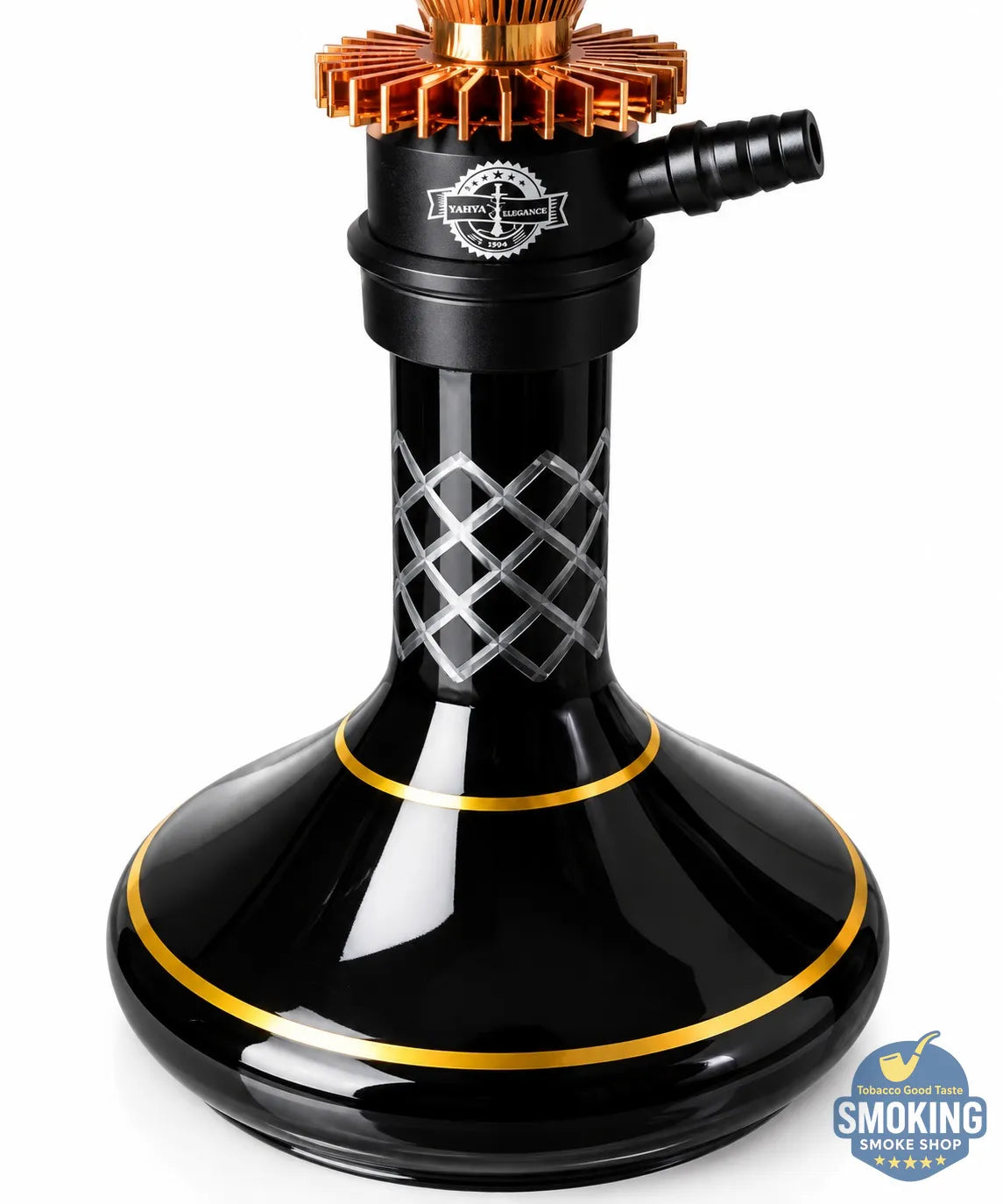 Yahya Elegance Hookah —  شيشة يحيى اليجانس الفاخرة 💨✨ 75 سم تصميم برونزي