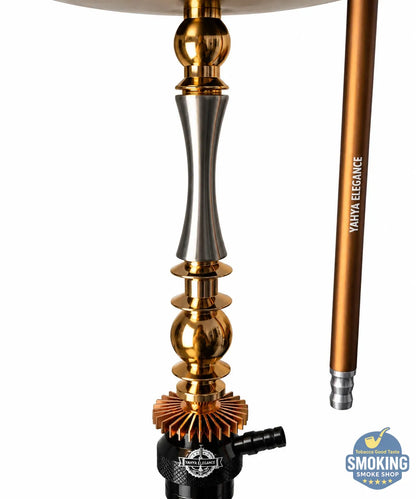 Yahya Elegance Hookah —  شيشة يحيى اليجانس الفاخرة 💨✨ 75 سم تصميم برونزي