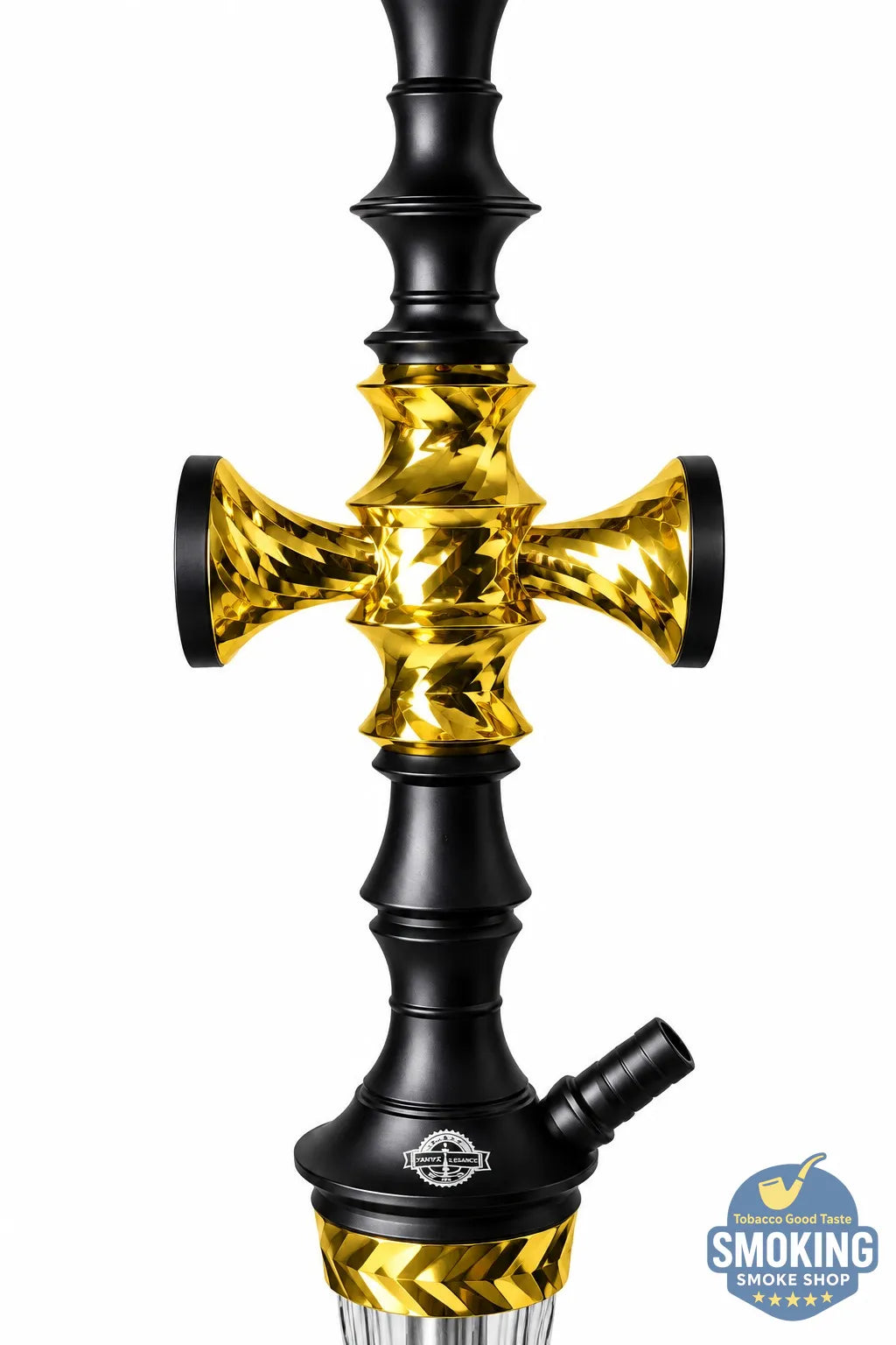Yahya Elegance Hookah — شيشة يحيى اليجانس70  سم الجديدة 💨🔥 اسود وذهبي 