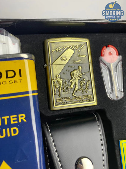 🔥 Smoking Set – طقم ولاعة زيبو فاخر