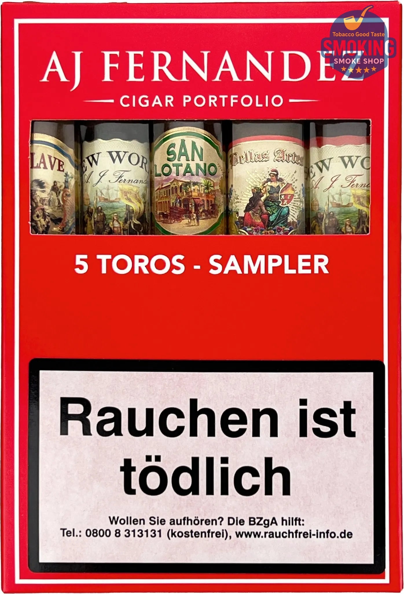AJ Fernandez 5 Toros Sampler — مجموعة سيجار AJ Fernandez 5 Toros Sampler 