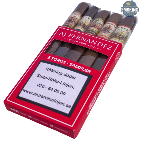 AJ Fernandez 5 Toros Sampler — مجموعة سيجار AJ Fernandez 5 Toros Sampler 