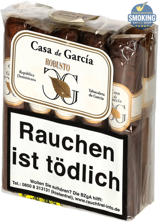 Casa de García Robusto Conn 10 — سيجار كاسا دي جارسيا روبوستو (عبوة 10 سيجار)