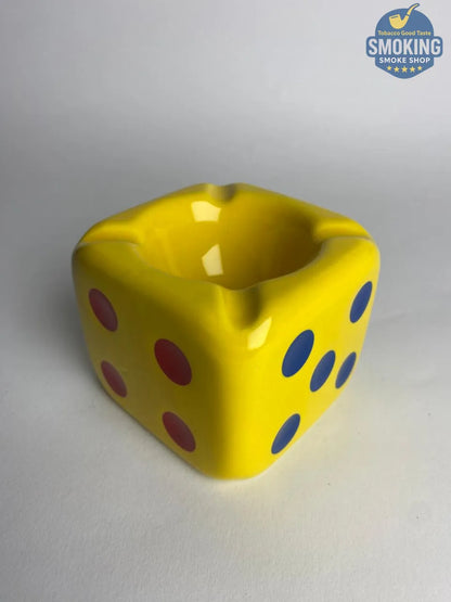 🔥 منفضة سجائر سيراميك علي شكل نرد — Dice Ceramic Ashtray