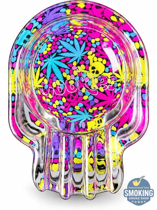 Glass Ashtray — طفاية سجائر زجاج دائرية بتصاميم متنوعة