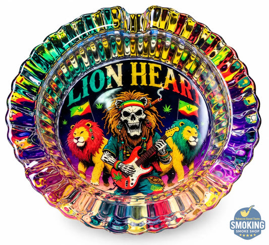 HoneyPuff Glass Ashtray — طفاية سجاير زجاجية صغيرة من هوني بَفّ 🌀🔥