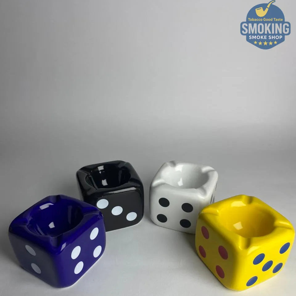 🔥 منفضة سجائر سيراميك علي شكل نرد — Dice Ceramic Ashtray
