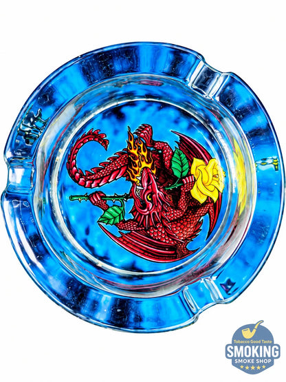HoneyPuff Glass Ashtray — طفاية سجاير زجاجية صغيرة من هوني بَفّ 🌀🔥