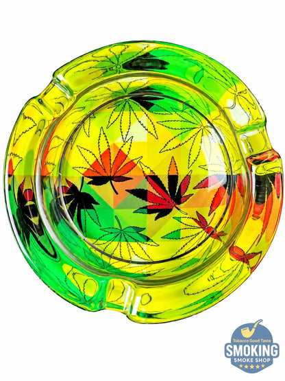 HoneyPuff Glass Ashtray — طفاية سجاير زجاجية صغيرة من هوني بَفّ 🌀🔥