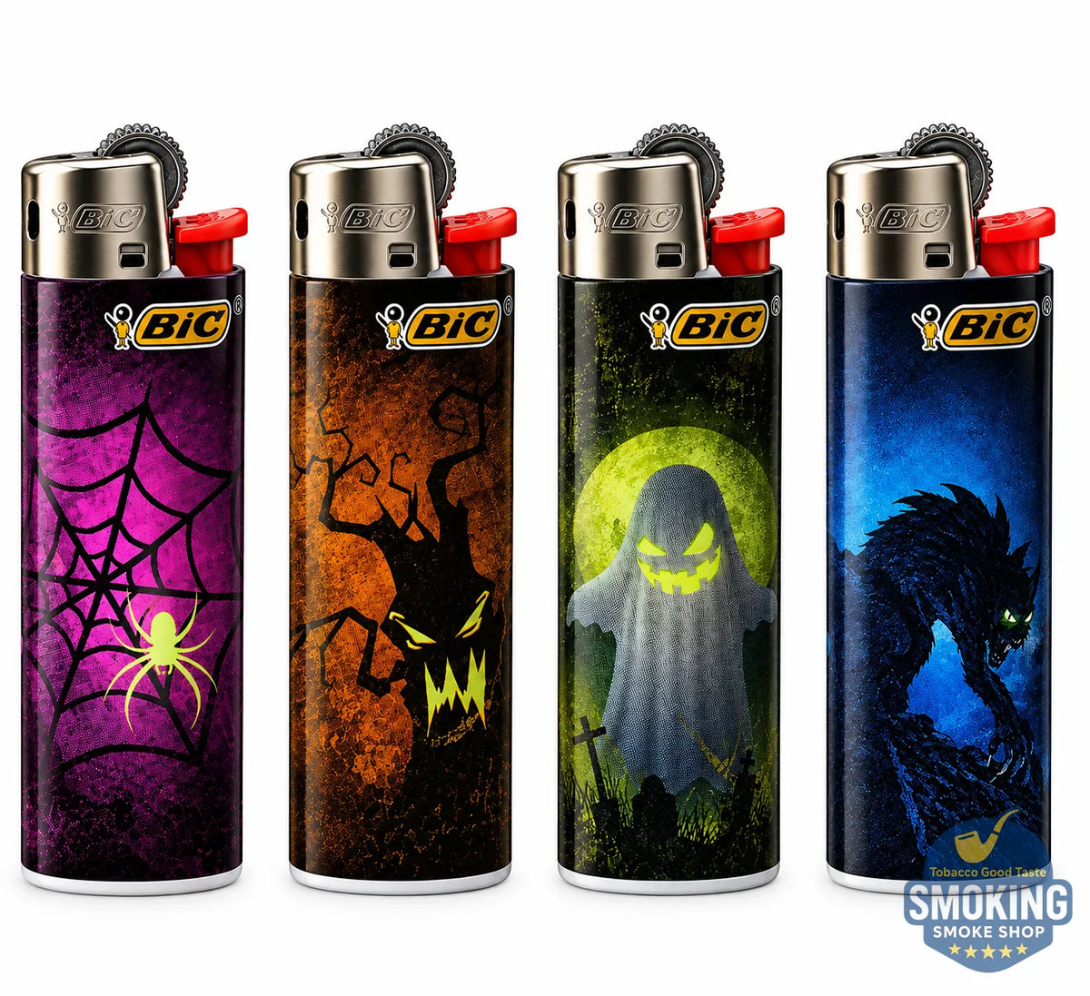 🔥 ولاعة BIC بتصميم الهالوين – BIC halloween pics  Lighter