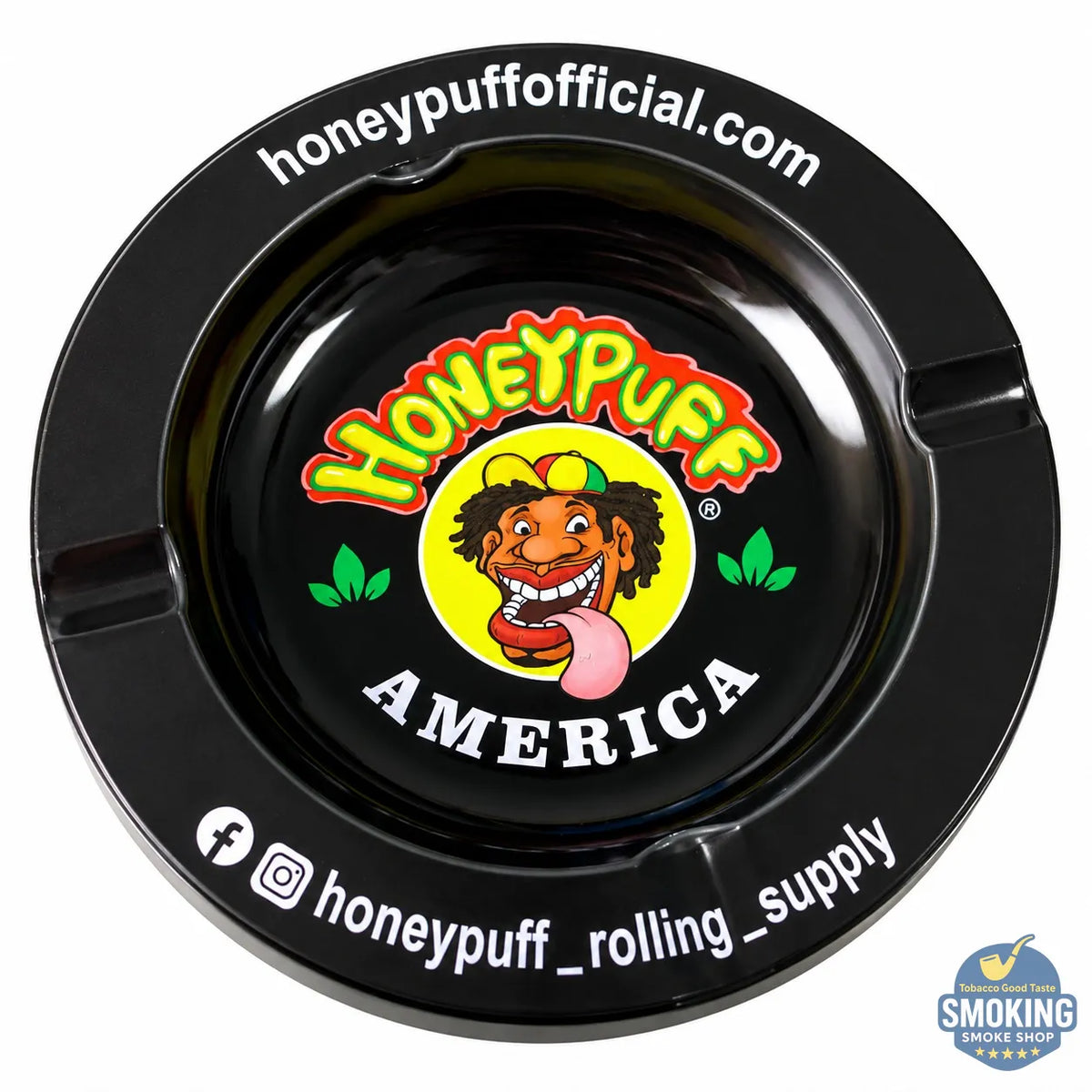 HoneyPuff Metal Rolling Tray – صنية لف معدنية وبلاستيكية من هوني باف